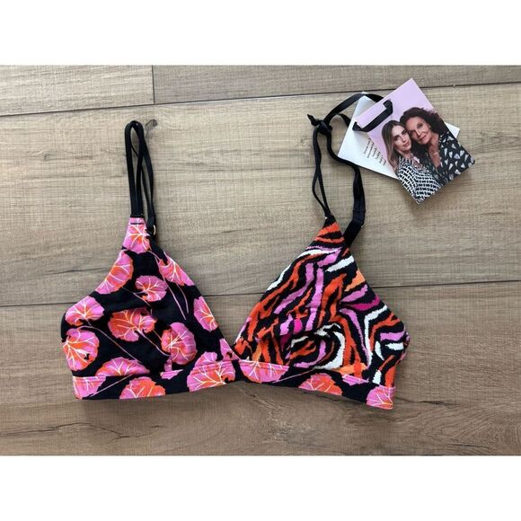 Diane Von Furstenberg Cotton Stretch Bralette Womens XS Extra Small NWT Bra - Picture 3 of 5